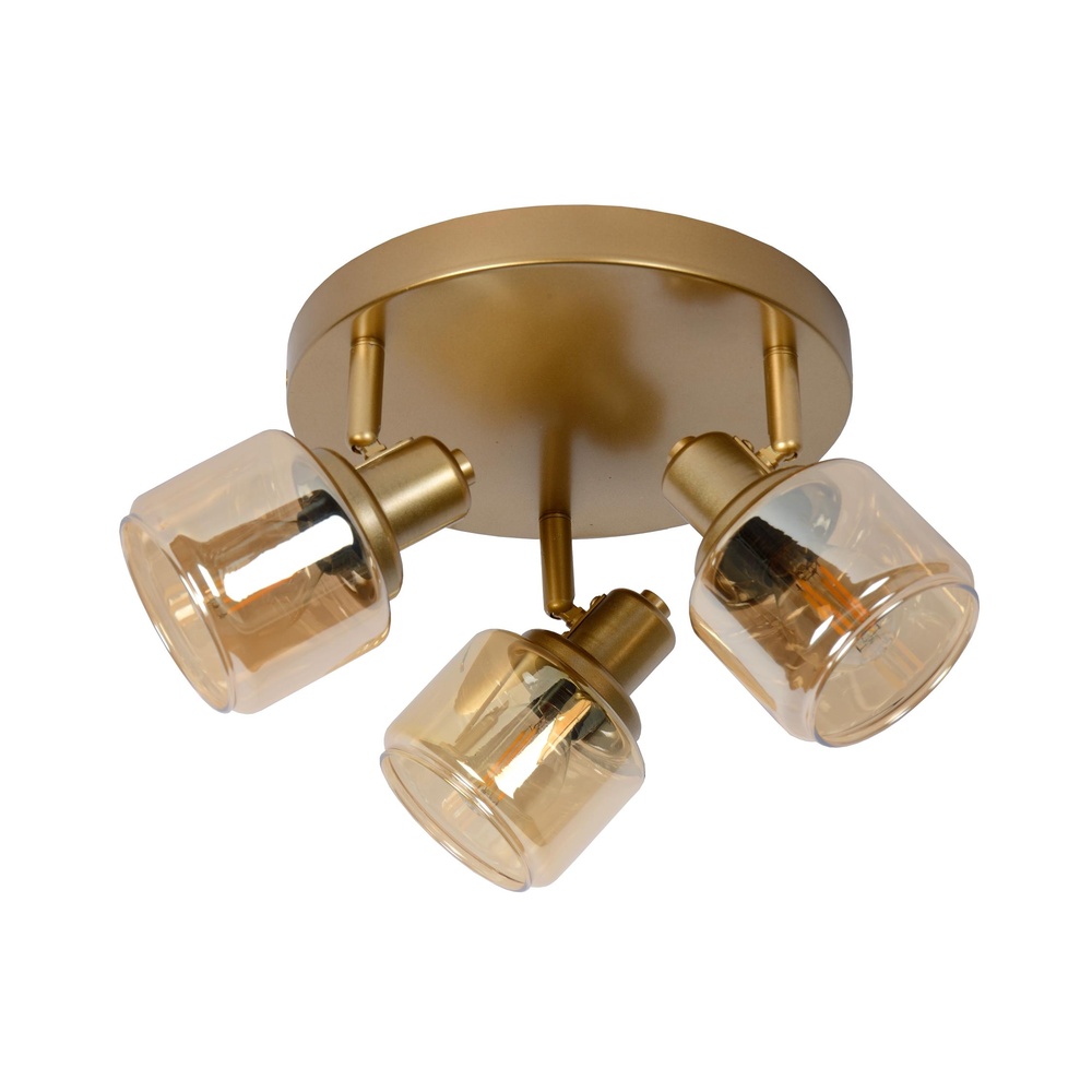Lucide PlafondlampBjorn 3-lichts goud - 77979/13/02